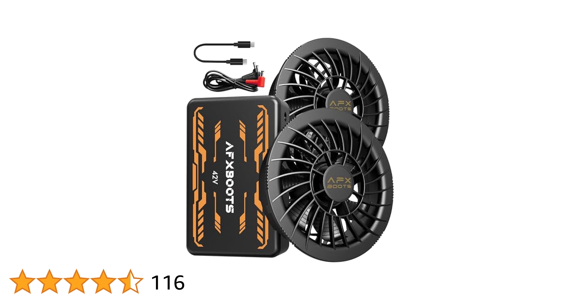 42V超高出力 30000mAh ファンバッテリーセットAFXBOOTS 空調服