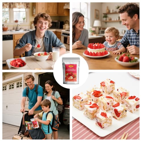 Freeze Dried Strawberries 3.52OZ/100g,50-55 per bag - image 7
