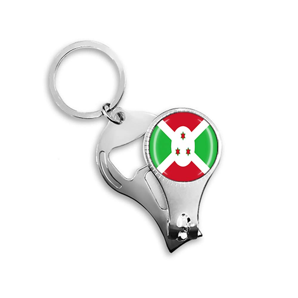 Vanuatu Schlüsselanhänger Mit Flaschenöffner & Nagelknipser – Metall/Glas, Ca. 90 Mm, Souvenir & Geschenk
