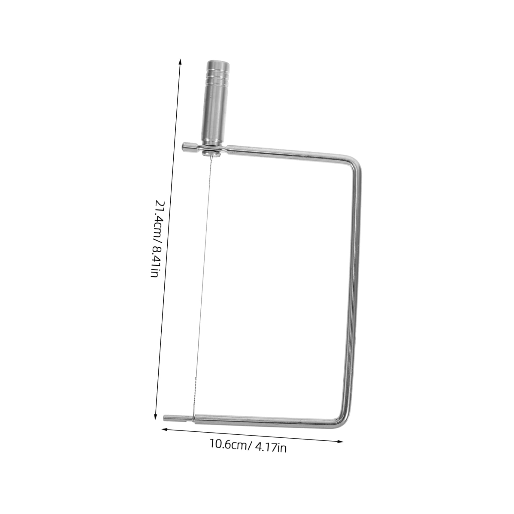 OKUMEYR Stainless Steel Cheese Slicer Wire Handheld Block Cheese Cutter for Even Slices Multipurpose Kitchen Tool