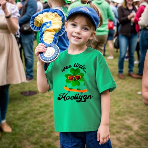 Kids Funny St Patrick's Day Tshirt Boys T-Shirt Clothes Girls St Patricks Lucky Tees Outfit 2-8 Years4