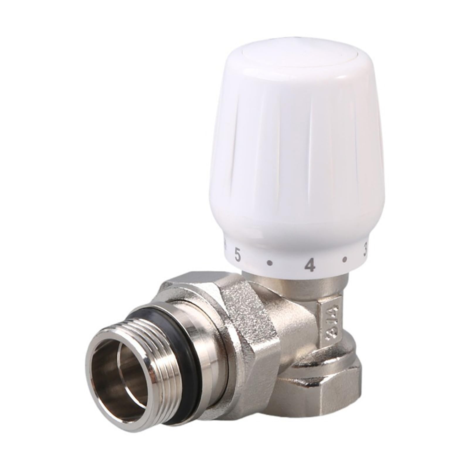 DN15 DN20 Radiator Valve Manual Adjustable Angle Temperature Control Thermostatic for Floor Heating(DN15)