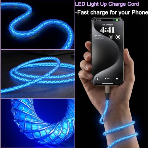 Cable de carga para iPhone duradero y conector Lightning 6