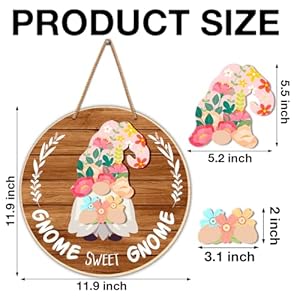 Interchangeable Wooden Gnome Decor Spring Easter Summer Gnomes Decorations Holiday Seasonal Changeable Welcome Sign Wall Hanging Outdoor Wreath for Home Front Door Porch (21 Pcs) Interchangeable Wooden Gnome Decor Spring Easter Summer Gnomes Decorations Holiday Seasonal Changeable Welcome Sign Wall Hanging Outdoor Wreath for Home Front Door Porch 21 Pcs