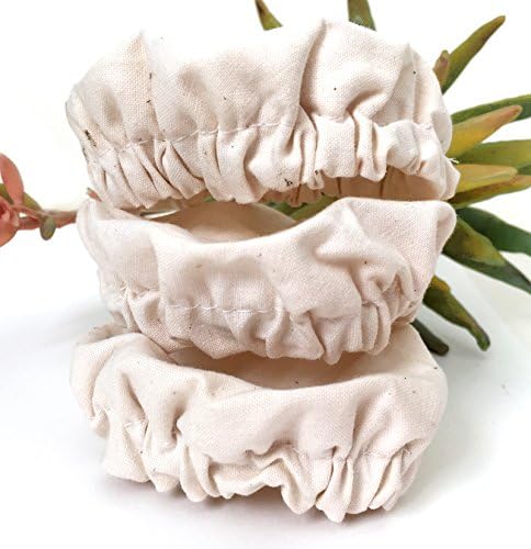 Elastic Cloth Jar Covers | Set of 3 | Unbleached & Chemical-Free Cotton (Medium)