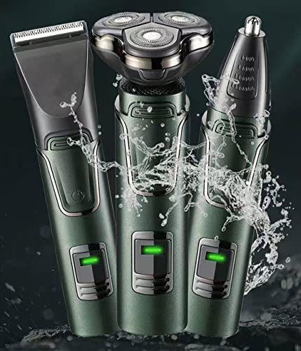 Hplrzxi Rechargeable Cordless 4D Electric Shaver, Mens Electric Shaver Wet Dry Ipx7 Waterproof With Nose Trimmer Sideburns Trimmer. #TOP19