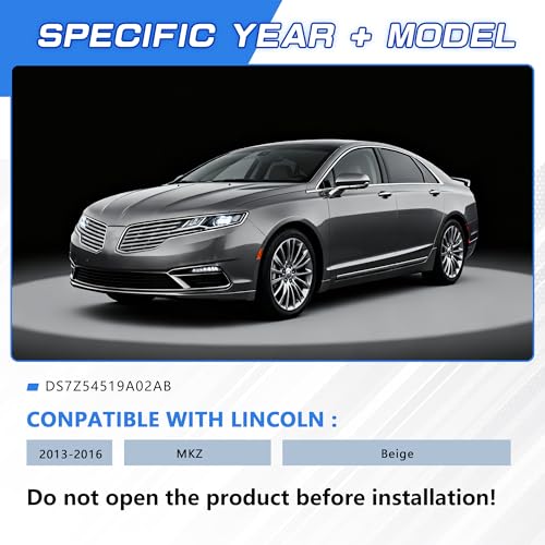 Image of Sunshade Cover Sunroof Compatible with Lincoln MKZ 2013-2016,Replace # DS7Z54519A02AB (Beige)