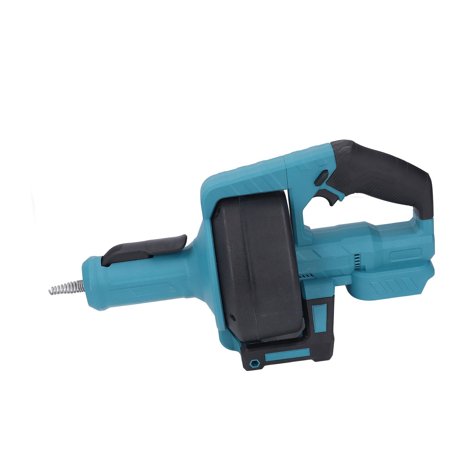 Electric Drain Auger, Cordless Snake Drain 21V 6000mAh Battery 7m Cable Ergonomic Design Adjustable Speed Maximum 610 RPM with LED Light for Toilet (US Plug)