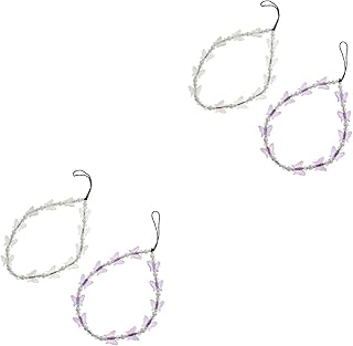 Generic 4 Peças Borboleta Corrente De Telefone Móvel Decoração Feminina Cordão Roxo Pulseira Cordão Bonito Pulseira De Telefone Charme Frisado Borboleta Corrente De Charme De Telefone