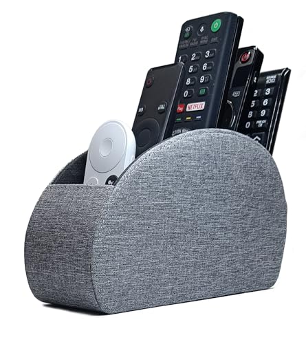 Connected Essentials Fernbedienungshalter mit 5 Fächern, Aufbewahrungsbox, Schreibtisch-Organizer und Organizer für TV, DVD, Blu-Ray-Fernbedienungen, Schreibwaren und Gadgets, Grau Connected Essentials Fernbedienungshalter mit 5 Fächern, Aufbewahrungsbox, Schreibtisch-Organizer und Organizer für TV, DVD, Blu-Ray-Fernbedienungen, Schreibwaren und Gadgets, Grau