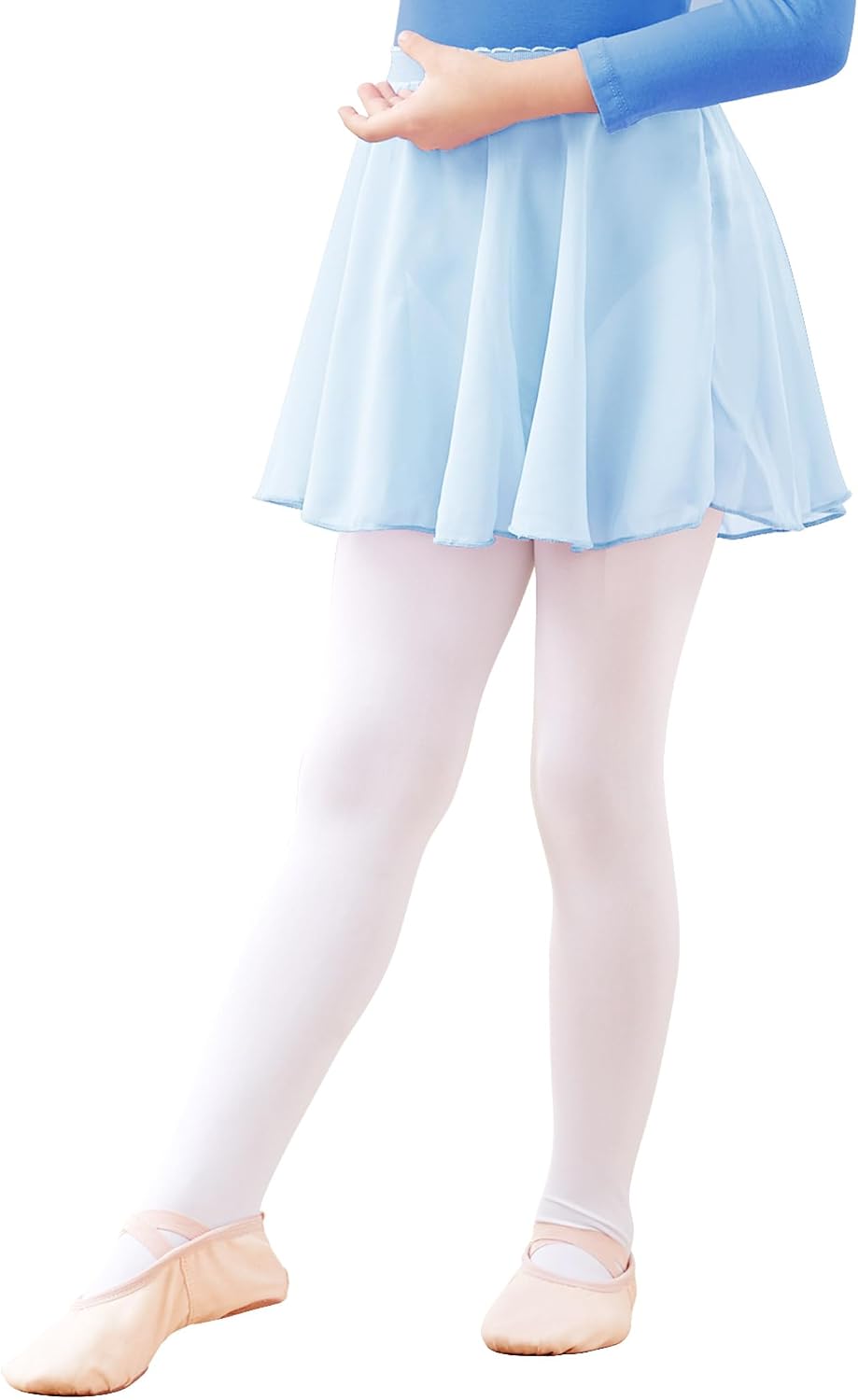 Chiffon Toddler Girls Ballet Skirts Pull on Elastic Dance Wear