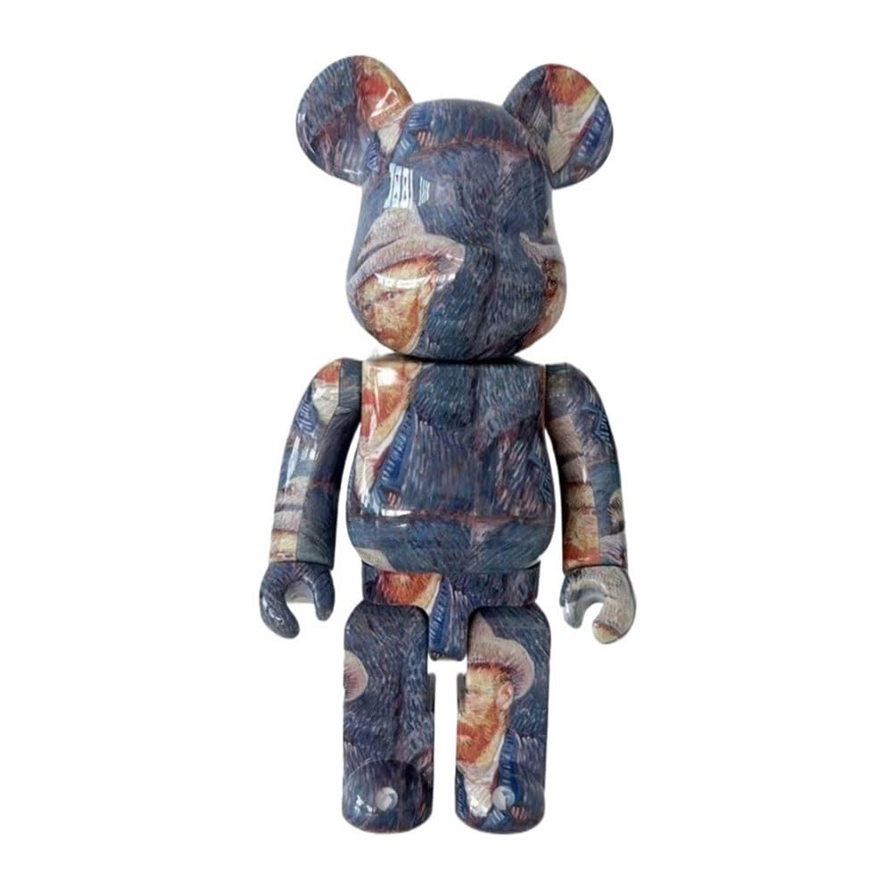 HQDFCNM 70cm Bearbrick 1000% Violent Bear Home Floor Standing Sculpture Display Cabinet