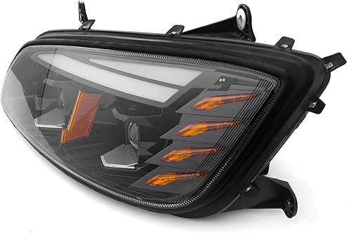 Miniatura 5 de Faro LED completo para Kenworth T660, conjunto de faros delanteros negros con luces direccionales duales DRL para camiones Kenworth T170 T270 T370