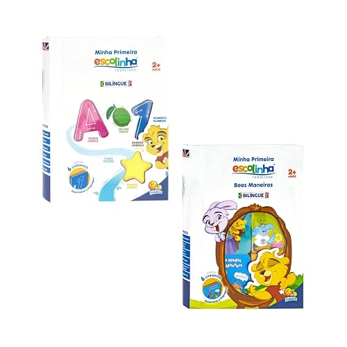 Kit com 2 Box Minha Primeira Escolinha Bilingue