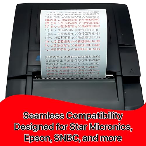 POKANIC Cartucho de fita de tinta preta e vermelha ERC-30/34/38 Impressora de cozinha de recibo de s