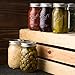 SEWANTA Wide Mouth Mason Jars 32 oz [26 Pack] With mason jar lids and Bands, mason jars 32 oz - For Canning, Fermenting, Pickling - Jar Decor - Microwave/Freeze/Dishwasher Safe.