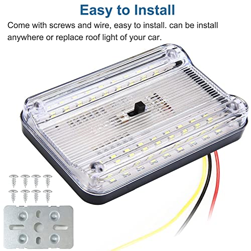 Lámpara LED de techo para auto Linkhood 2-pack 12V 36 LED miniatura 5