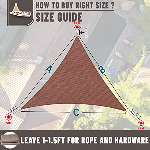 Love Story 8' X 12' Rectangle Brown Sun Shade Sail Canopy Uv Block Awning For Outdoor Patio Garden Backyard (We Make Custom Size)… #TOP1