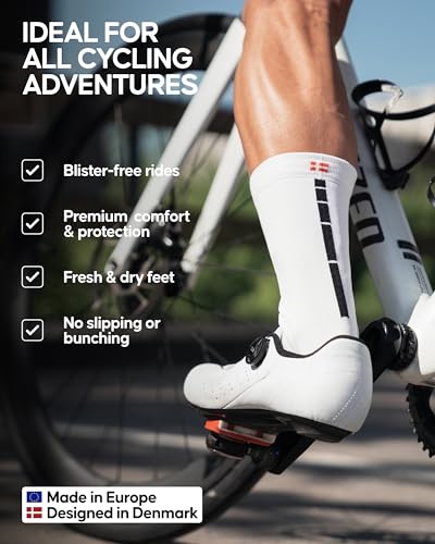 Danish Endurance DE-CYCL-CR-L-BL-3P Cycling Socks, Crew Length thumb #2