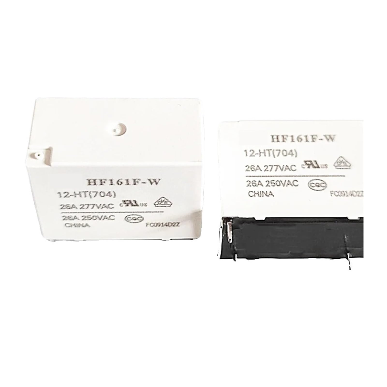 Relais de puissance Relay HF161F-W 12-HT 12VDC 26A pour circuit imprimé