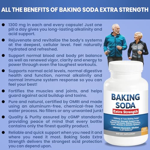 image for Kidney Restore Baking Soda Aluminum Free 1300mg Per Pill Extra Strengt