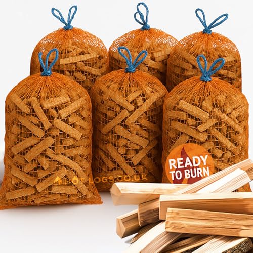 15KG Kiln Dried Kindling Wood - Large Box, Natural Firelighters For Woodburning Stove, Log Burner, Open Fire Pit, Camping BBQ Pizza Oven. Fire Starters Ready To Burn (15kg)