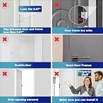 1 Pack Door Reinforcement Lock, Home Security Door Lock, Child Proof, White - Image 3