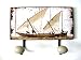 Produktbild Unbekannt Nostalgie Blech Hakenleiste Boot Segelschiff 2 Haken 23cm Breite J02