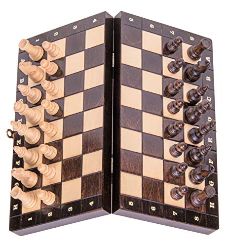 Square - Schach Schachspiel - MAGNETISCHE - Classic - Schachfiguren & Schachbrett aus Holz