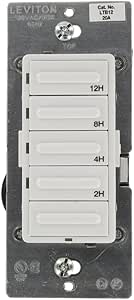 Leviton LTB12-1LZ Decora 1800W Incandescent/20A Resistive-Inductive 1HP ...