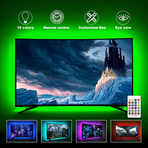 LED TV Backlights Kit Behind 75/80/82/85 Inch HDTV Bias Lighting, Work Space Décor
