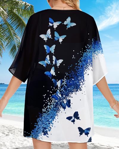 Image of Swimsuit Coverups for Women Sarong Beach Bikini Wrap Sheer Short Skirt Chiffon Scarf for Swimwear