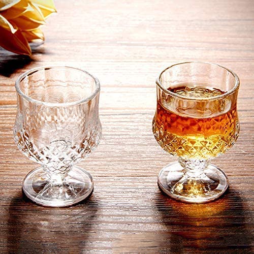 Image of Italian Style Classic White or Red Wine Glasses 230 ml Premium Crystal Clear Diamond Cut Glass | Perfect for Cocktail, Brandy, Mocktail, Champagne Set of (Small cry.$, 8)