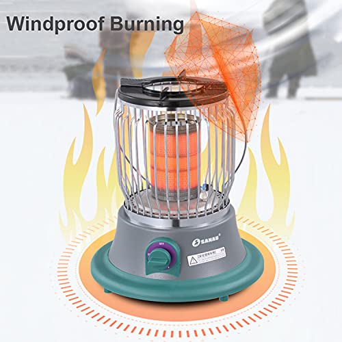 Draagbare propaanverwarmer voor buitenverwarming en koken, ODS-bescherming buiten campingverwarmer, winddichte mini… - Image 6