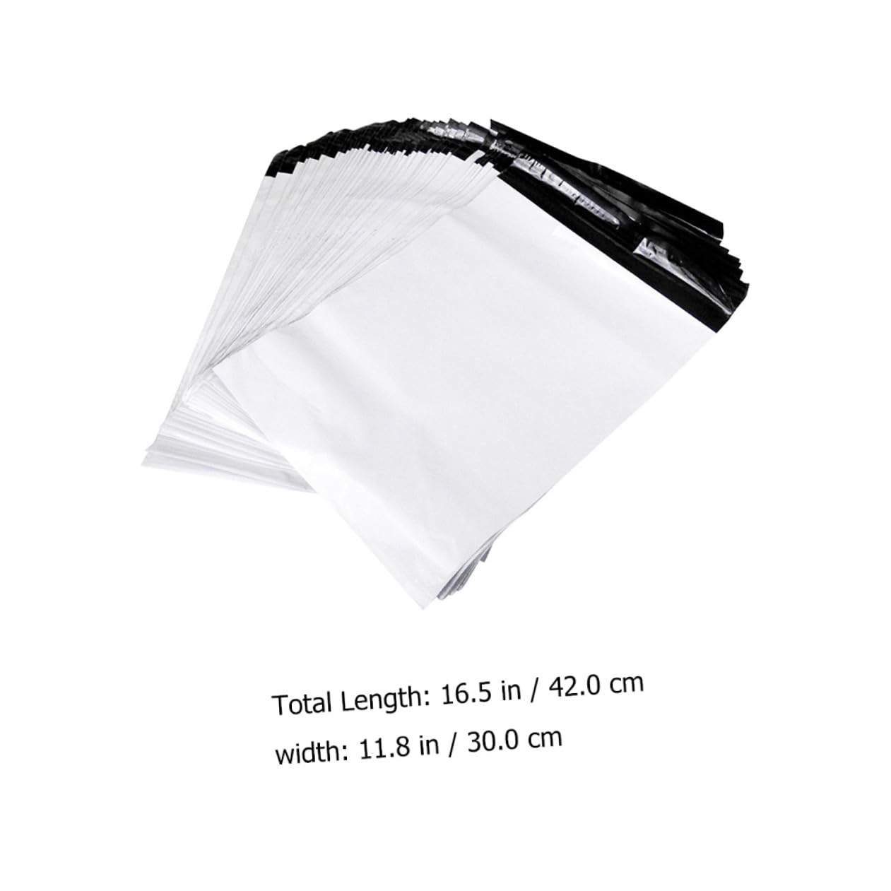 Zerodeko 100 pièces Courrier Plastique Épais Autocollants Sacs Expédition Robustes et Étanches pour Envoi Colis et Emballage Postal