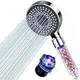 Magichome Filter Shower Head with 395nm -400nm UV Light, High Pressure 5 Modes Hard Water Filter Shower Head for Hard Water Areas