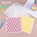 9pcs Geometric Layering Stencils, DIY Craft Painting Templates, Reusable Drawing Stencils for Wall Scrapbooking Stamp Album Decor (13x13cm)