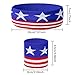 SHANGXING American Flag Sports Headband & Wristband-Striped Sweatband Set for Basketball, Football, Running, Gym & Exercise (2set)