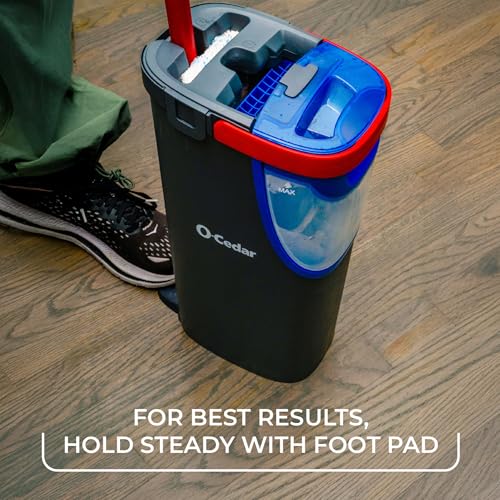 Image of O-Cedar H2prO Flat Mop System | Quick Everyday Cleaning | Dual-Tank Fresh Water System | Machine Washable Reusable Microfiber Mop Pad | Safe on Hardwood, Tile & Vinyl Floors