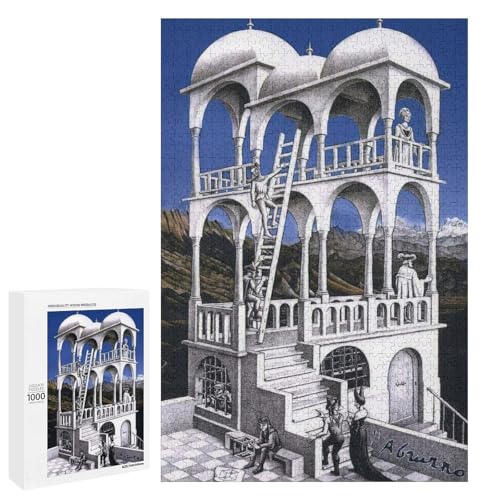 Maurits Cornelis Escher}EbcEGbV[(xFf[)LȊG1 WO\[pY ؐ ̏ pŶ y l XgX S q l̂ Q[ Ǌ| Mtg 1000 PCS