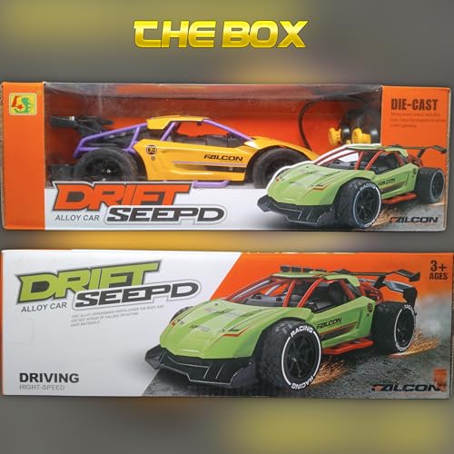 Image of Dashess Alloy Drift R /C Car - High-Speed Remote Control Toy with Durable Zinc Alloy Body, Rechargeable Battery, and Smooth Drifting Action for Kids 3+