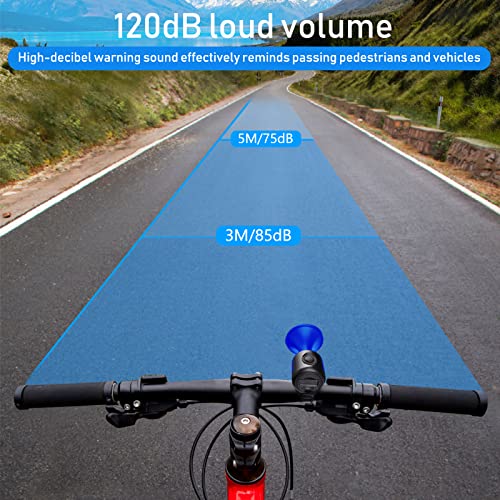 Timbre de bicicleta impermeable IPX4 para rutas urbanas y montaña en manillares de 15-30mm 3