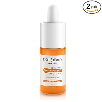 Dot & Key 20% Vitamin C Face Serum (Freshly Made) | With Hyaluronic & Blood Orange For Skin Glow, Fights Pigmentation & Reduce Dark Spots | 25ml