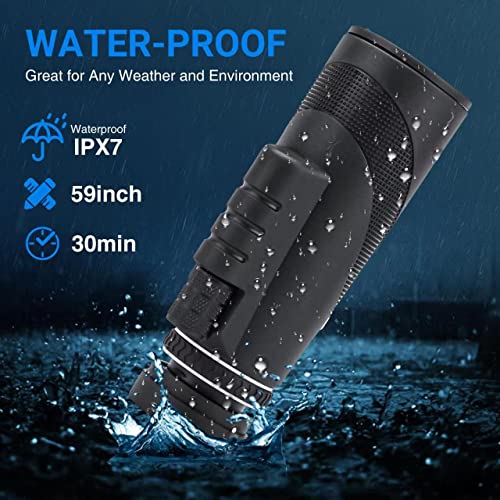 80X100 High Power Monocular Telescope, Amesedak Compact & Portable High Definition Monocular For Adults With Low Night Vision, High Powered Telescope With Smartphone Adapter #TOP4