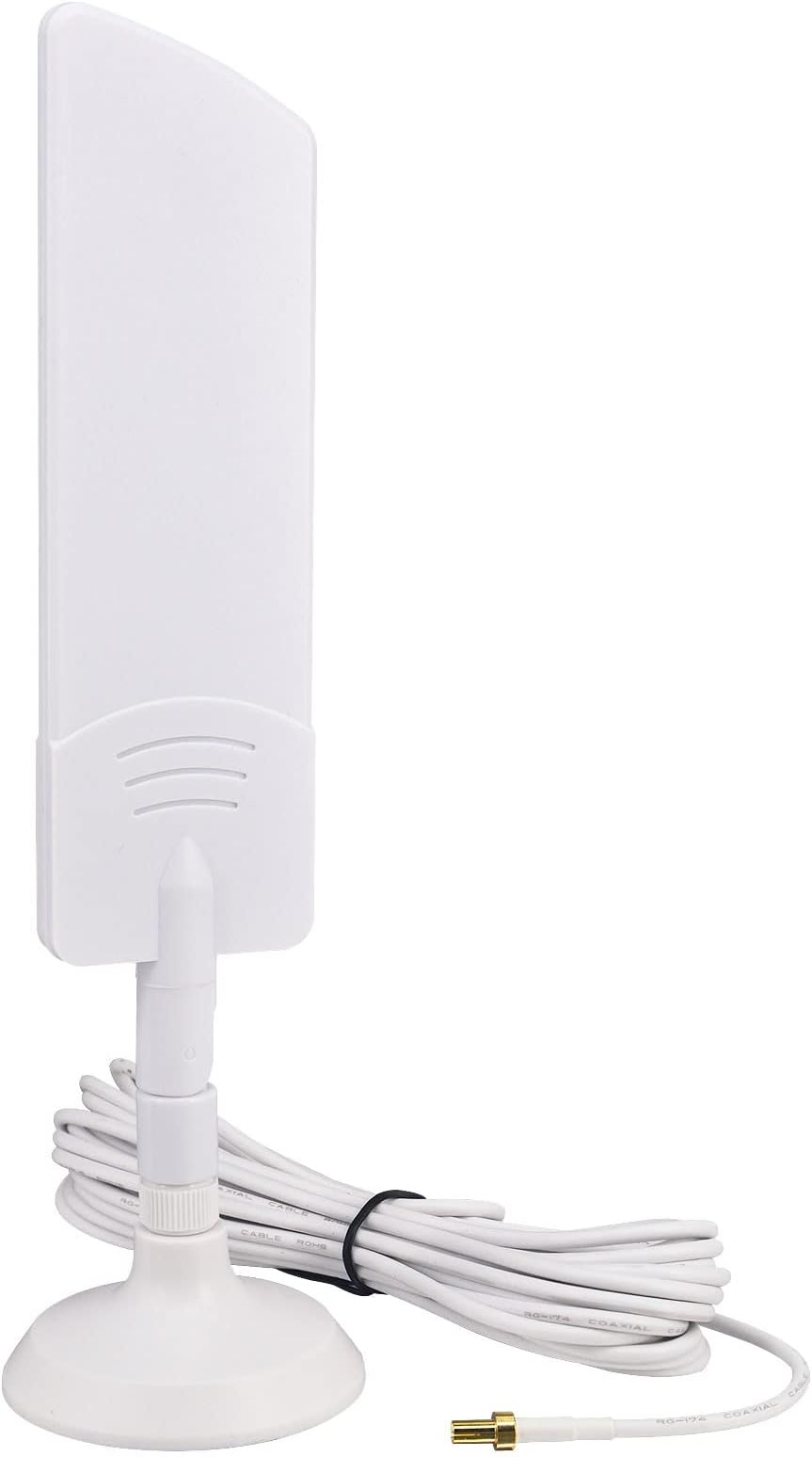 8Bi External 4G LTE 5G TS9 Magnetic Base Antenna 600-6000Mhz with 16.5FT RG58 Cable for Netgear Nighthawk M1 MR1100 LB1120 LM1200 Verizon Jetpack 8800L Mobile Hotpots Router MiFi Mobile AT&T T-Mobile