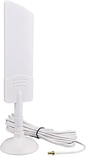High-gain 5G Antennas 8dBi 600-6000MHz Outdoor 5G Antenna Omni Aerial Antennas with Magnetic Base TS9 Male RG174 5M Cable for PCIE Network Card Router External Antenna Wireless Network Reception