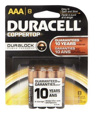 Duracell Alkaline Battery Size Aaa 1.5 V Card 8