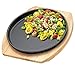 Produktbild Küchenprofi BBQ Servierpfanne Gusseisen auf Holzbrett, rund, 26x27x3,5cm, Grillpfanne Gusseisen für Gemüse, Fisch, Fleisch für jeden Grill, multifunktional: Garen, Warmhalten und Servieren, 0305301024
