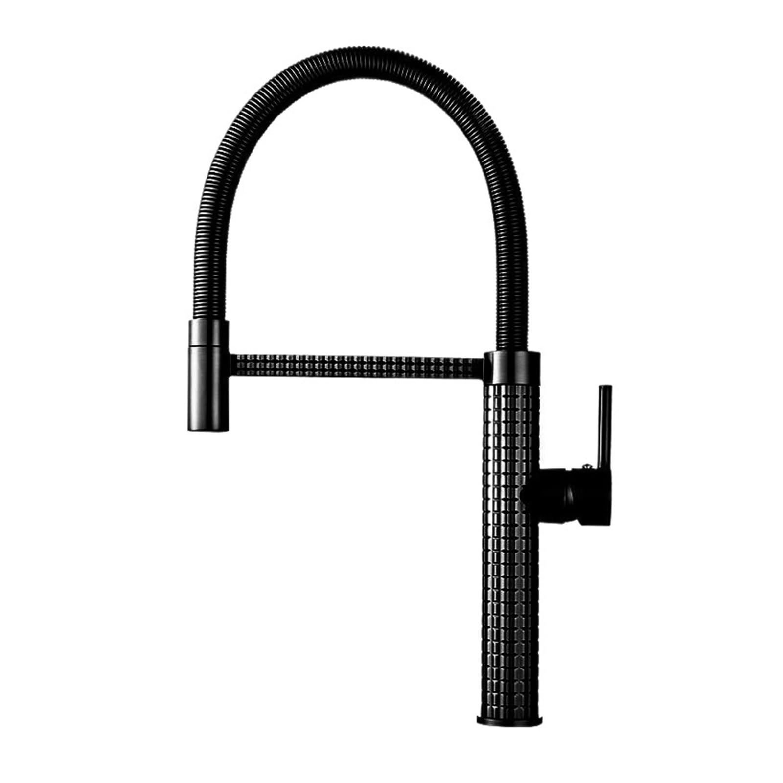 Mitigeur à ressort pivotant avec commande fluide eau chaude et froide