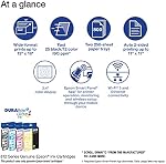 Epson Workforce Pro WF-7310 Wireless Wide-Format Printer with Print up to 13" x 19", Auto 2-Sided Printing up to 11" x 17", 500-sheet Paper Capacity, 2.4" Colour Display, Epson Smart Panel App , Black